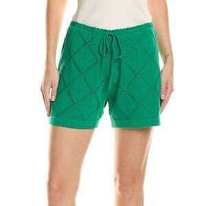 Electric Rose Womens Ramy Brook Oakley Pointelle Short, Green